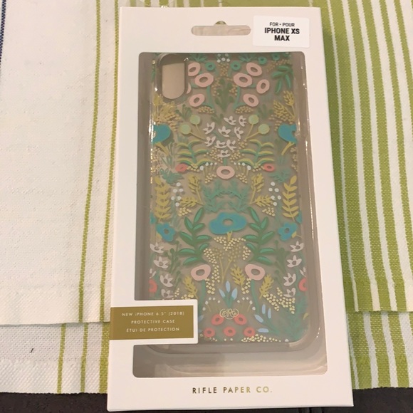 Rifle Paper Co Clear Meadow iPhone XS Max Phone Case